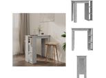 Vidaxl Tavolo Da Bar Con Ripiano In Cemento Grigio 102X50X103,5 Cm Materiale A Base Di Legno - Tavoli Da Pranzo