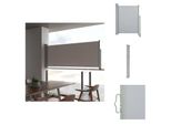 Vidaxl Tenda Laterale Estensibile 100X300 Cm Grigio - Ombrelloni E Tende Da Sole