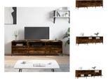 Mobile Tv Vidaxl Rovere Fumé 150X30X44,5 Cm Materiale A Base Di Legno - Mobili Tv