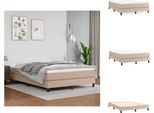 Vidaxl Letto A Molle Insacchettate Cappuccino Marrone 140X200 Cm In Pelle Finta - Letti & Reti