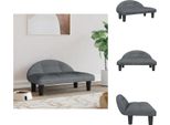 Vidaxl Letto Per Cani Grigio Scuro 70X52X30 Cm In Velluto - Letti Per Cani