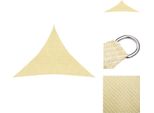 Vidaxl Tenda Da Sole 160 G/M² Beige 4,5X4,5X4,5 M Hdpe - Ombrelloni E Tende Da Sole