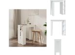 Vidaxl Tavolo Da Bar Con Ripiano Bianco 102X50X103,5 Cm In Legno - Tavoli Da Pranzo