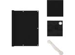 Vidaxl Schermo Privacy Per Balcone Nero 120X400 Cm Tessuto Oxford - Ombrelloni E Tende Da Sole
