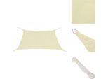 Vidaxl Tenda Da Sole In Tessuto Oxford Quadrato 3,6 X 3,6 M Crema - Ombrelloni E Tende Da Sole