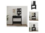 Vidaxl Tavolino Da Toilette Con Luci Led Nero 74,5X40X141 Cm - Tavolini Da Toilette
