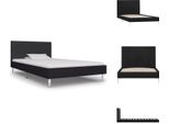 Vidaxl Struttura Letto In Tessuto Nero 90X200 Cm - Letti E Strutture Letto