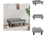 Vidaxl Letto Per Cani Grigio Chiaro 70X40X24 Cm In Velluto - Letti Per Cani