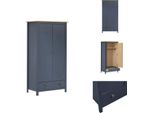 Vidaxl Armadio A 2 Ante Hill Grey 89X50X170 Cm In Legno Di Pino - Armadi
