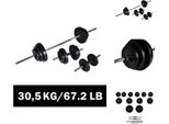 Vidaxl Set Di Manubri Barbell +2 30,5 Kg - Manubri E Pesi