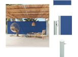 Vidaxl Tenda Laterale Estensibile 180X600 Cm Blu - Ombrelloni E Tende Da Sole