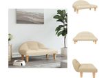 Vidaxl Letto Per Cani Crema 70X52X30 Cm In Tessuto - Letti Per Cani