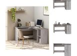 Vidaxl Scrivania Ad Angolo Grigio Sonoma 120X140X75 Cm In Legno - Scrivanie