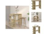 Vidaxl Tavolo Da Bar Con Ripiano In Rovere Sonoma 100X50X101,5 Cm In Legno - Tavoli Da Pranzo