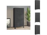 Vidaxl Armadio Industriale In Metallo Antracite 90X50X180 Cm - Armadi