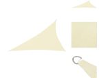 Vidaxl Tenda Da Sole In Tessuto Oxford Triangolare 3X4X5 M Bianco Crema - Ombrelloni E Tende Da Sole