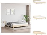 Vidaxl Struttura Letto Con Testiera In Tessuto Crema 180X200 Cm - Letti E Strutture Letto