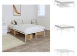 Vidaxl Struttura Letto In Metallo Bianco 120X190 Cm - Letti E Strutture Letto