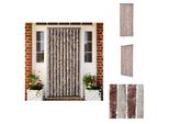 Vidaxl Tenda Zanzariera Beige E Marrone Chiaro 90X200 Cm In Ciniglia - Zanzariera