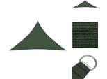 Vidaxl Tenda Da Sole 160 G/M² Verde Scuro 3,5X3,5X4,9 M Hdpe - Ombrelloni E Tende Da Sole