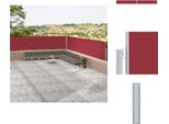 Vidaxl Tenda Laterale Estensibile Rossa 117X1200 Cm - Ombrelloni E Tende Da Sole