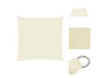 Vidaxl Tenda Da Sole 160 G/M² Crema 2,5X2,5 M Hdpe - Ombrelloni E Tende Da Sole