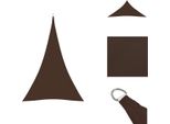 Vidaxl Tenda Da Sole In Tessuto Oxford Triangolare 4X5X5 M Marrone - Ombrelloni E Tende Da Sole
