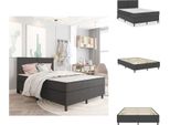 Vidaxl Struttura Letto Boxspring In Tessuto Grigio 140X200 Cm - Letti E Strutture Letto