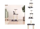 Vidaxl Tiragraffi In Sisal Grigio Scuro 85,5 Cm - Tiragraffi