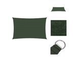 Vidaxl Tenda Da Sole 160 G/M² Verde Scuro 2X4,5 M Hdpe - Ombrelloni E Tende Da Sole