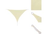 Vidaxl Tenda Da Sole In Tessuto Oxford Triangolare 3,6 X 3,6 X 3,6 M Crema - Ombrelloni E Tende Da Sole
