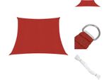 Vidaxl Tenda Da Sole 160 G/M² Rosso 3/4X2 M Hdpe - Ombrelloni E Tende Da Sole