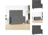 Vidaxl Cassapanca Da Giardino Grigia 115X49X60 Cm In Legno Di Pino Massiccio - Cassette Da Giardino