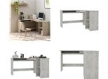 vidaXL Eckschreibtisch in L Form Betongrau 120x140x75 cm Holzwerkstoff - Eckschreibtisch - Eckschreibtische - Schreibtisch - Schreibtische
