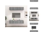 Vidaxl Mobili Tv 4 Pz. Grigio Sonoma 80X30X30 Cm Materiale A Base Di Legno - Mobili Tv