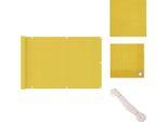 Vidaxl Schermo Privacy Per Balcone Giallo 90X400 Cm Hdpe - Ombrelloni E Tende Da Sole
