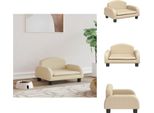 Vidaxl Letto Per Cani In Tessuto Crema 50X40X30 Cm - Letti Per Cani