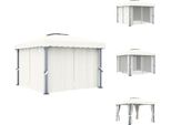 Vidaxl Padiglione Con Tenda 3X3 M In Alluminio Bianco Crema - Padiglioni E Tende Per Feste