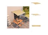 Vidaxl Tenda Da Sole A Scomparsa Automatica 300X250 Cm Giallo E Bianco - Tende Da Sole