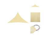 Vidaxl Tenda Da Sole 160 G/M² Beige 3X3X4,2 M Hdpe - Ombrelloni E Tende Da Sole