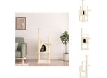 Vidaxl Albero Tiragraffi Con Tiragraffi In Sisal Crema 132 Cm - Alberi Tiragraffi