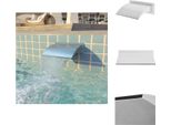 Vidaxl Cascata Per Piscina In Acciaio Inox 30X9X26 Cm Argento - Fontane E Cascate