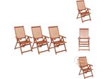 Vidaxl Sedie Da Giardino Pieghevoli 3 Pz. Legno Massiccio Di Acacia - Sedie Da Giardino