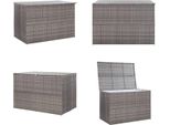 Vidaxl Scatola Portaoggetti Da Giardino Grigia 150X100X100 Cm Poly Rattan - Scatola Portaoggetti Da Esterno - Scatola Portaoggetti Da Esterno - Scatola Portaoggetti - Scatole Portaoggetti