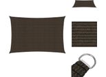Vidaxl Tenda Da Sole 160 G/M² Marrone 2X4,5 M Hdpe - Ombrelloni E Tende Da Sole