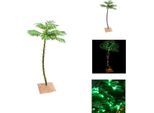 Vidaxl Palma Artificiale Led Bianco Caldo 72 Led 120 Cm - Alberi Di Natale
