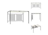 Vidaxl Padiglione Con Tetto Estensibile 3X4X2,3 M Bianco Crema 180 G/M² - Padiglioni E Tende Per Feste