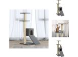 Vidaxl Albero Tiragraffi Con Graffiatoi In Sisal Grigio Chiaro 92 Cm - Alberi Tiragraffi