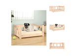Vidaxl Letto Per Cani 65,5X50,5X28 Cm In Legno Massiccio Di Pino - Letti Per Cani