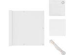 Vidaxl Schermo Privacy Per Balcone Bianco 90X400 Cm Tessuto Oxford - Ombrelloni E Tende Da Sole